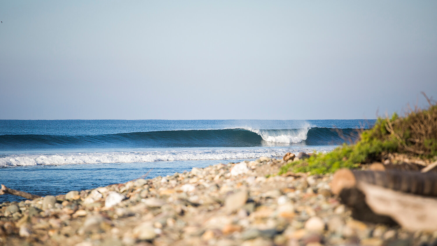 Rippling wave on the ocean at Troncones Beach, Mexico