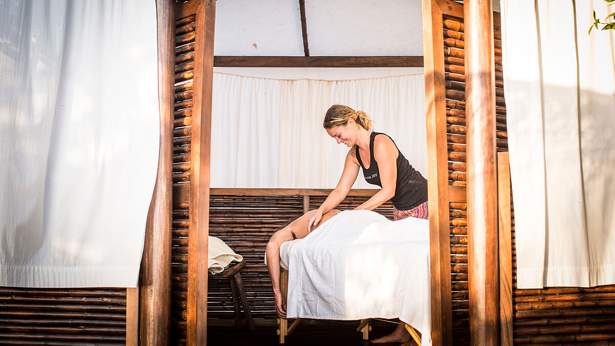 Massage services at Present Moment Yoga Retreat