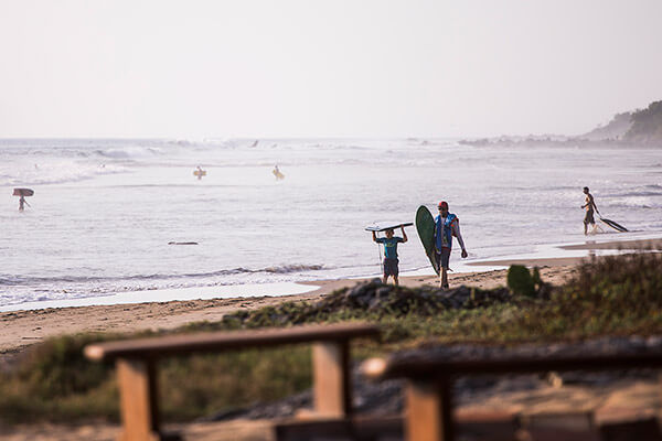 Boogie boarding in Troncones Mexico