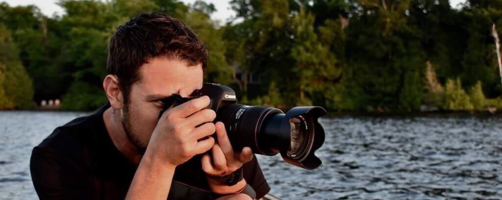 Rolando Morales with camera